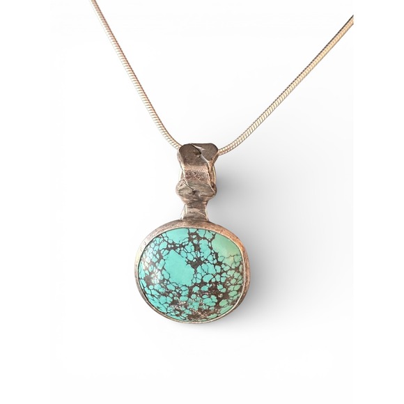 Unbranded Jewelry - Unbranded Turquoise Pendant Women OS Blue Excellent Sterling Silver 925